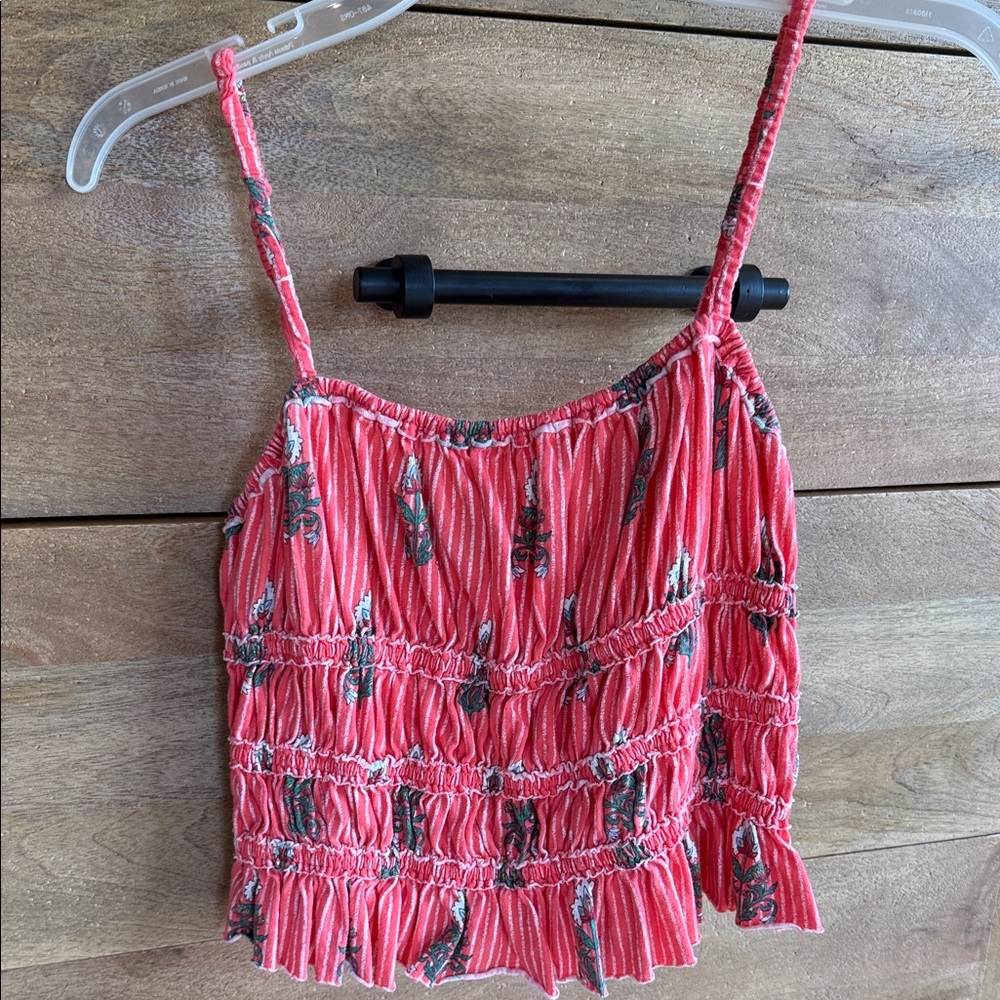 We The Free Res Floral Smocked Camisole - Picture 2 of 5